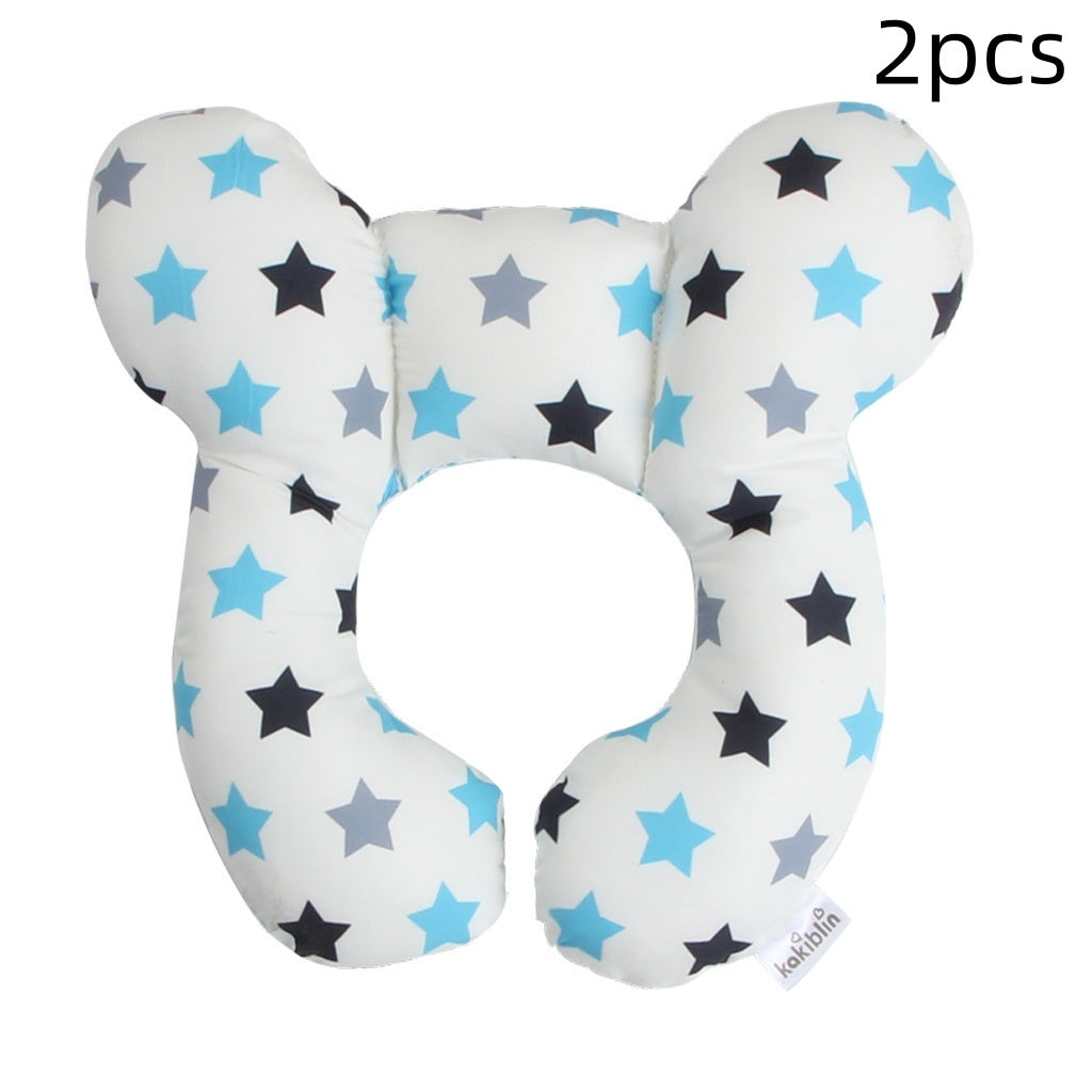 Infant Pillow  Baby Bed  U-Shaped Safety Seat  Neck Guard  Fixed Stereotyped Stroller Pillow - Tiff's Treasures