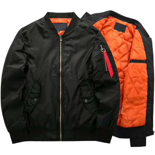 2021 Men's Casual Plus Size Bomber Jacket