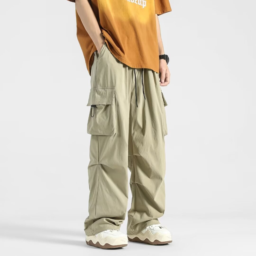 Men’s Loose Fit Outdoor Trousers – Straight-Leg Casual Utility Pants - Tiff's Treasures