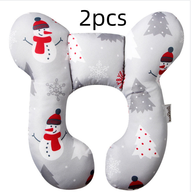 Infant Pillow  Baby Bed  U-Shaped Safety Seat  Neck Guard  Fixed Stereotyped Stroller Pillow - Tiff's Treasures