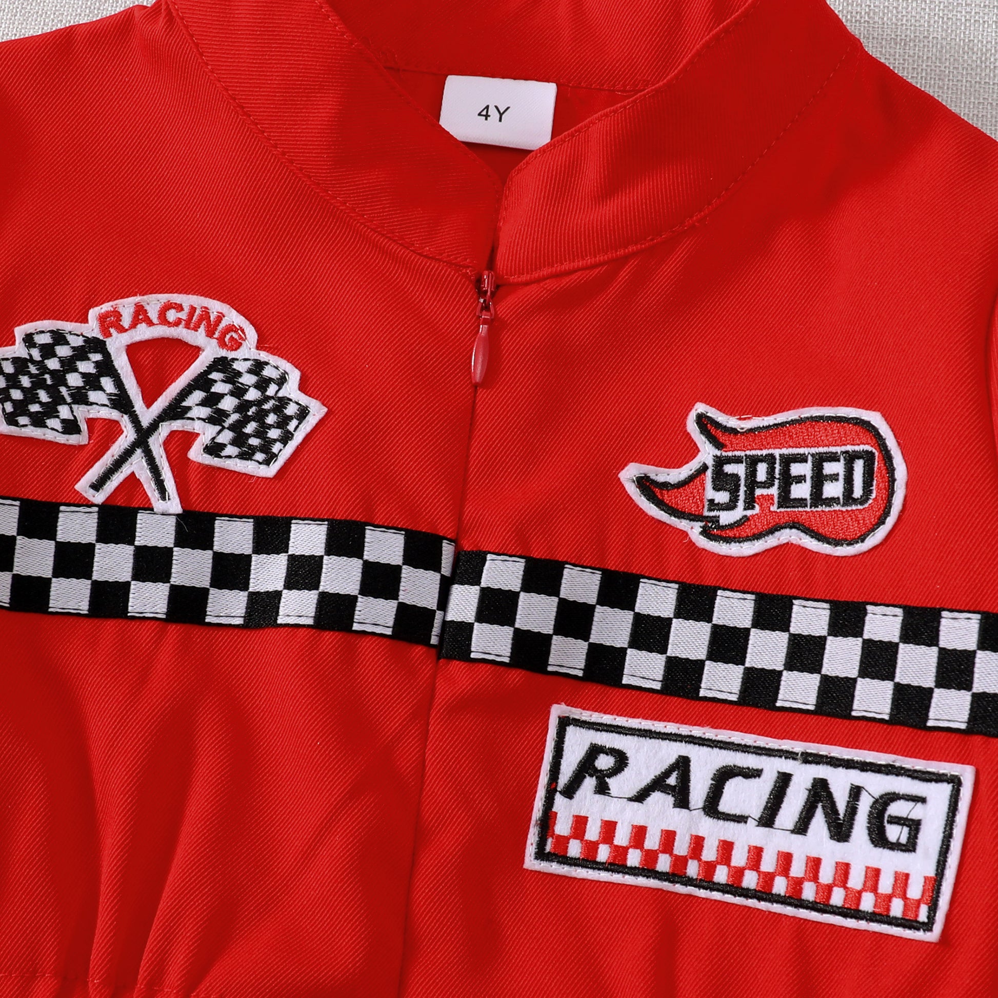 Toddler Girls Boys Racing Driver Jumpsuit, Racer Outfit, Halloween Christmas Carnival Party Race Car Driver Clothing Set - Tiff's Treasures