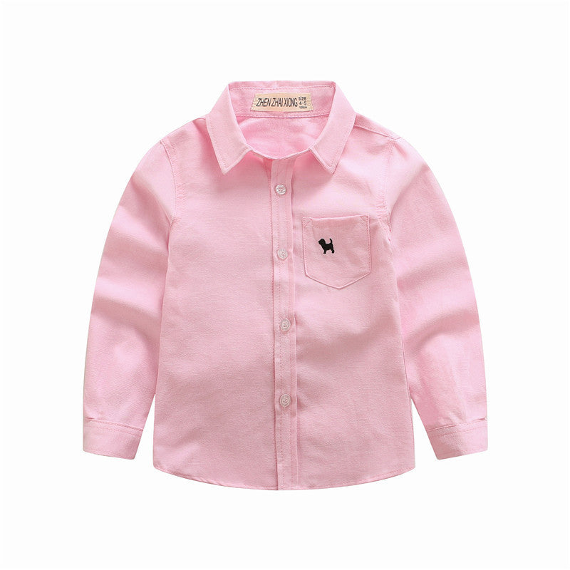 Children's Shirts Boys' Long-sleeved Shirts - Tiff's Treasures