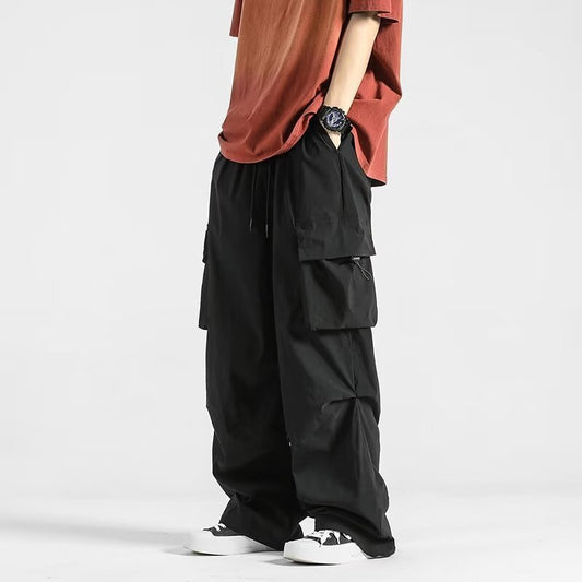 Men’s Loose Fit Outdoor Trousers – Straight-Leg Casual Utility Pants - Tiff's Treasures