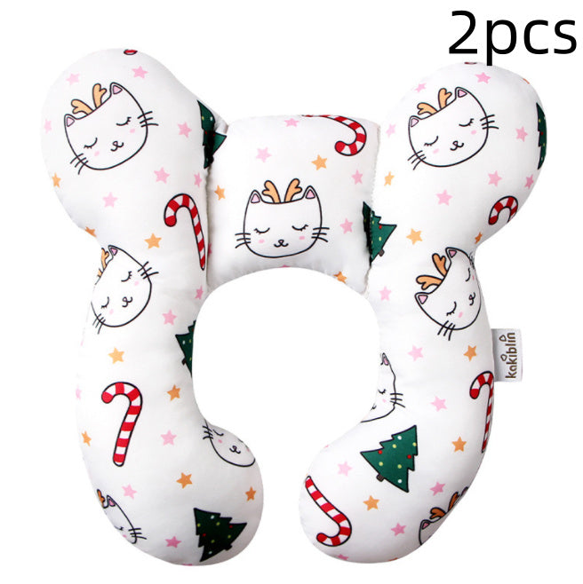 Infant Pillow  Baby Bed  U-Shaped Safety Seat  Neck Guard  Fixed Stereotyped Stroller Pillow - Tiff's Treasures