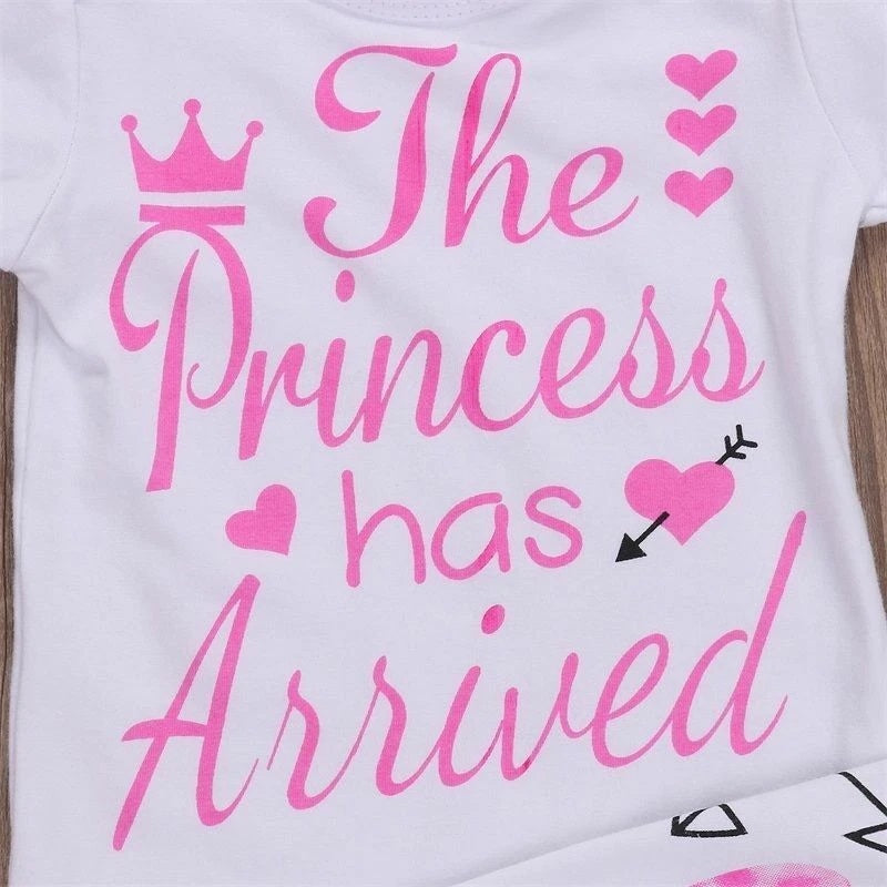 4PCS Newborn Kids Baby Girl Outfits Clothes Romper Bodysuit Pants Outfits Set - Tiff's Treasures