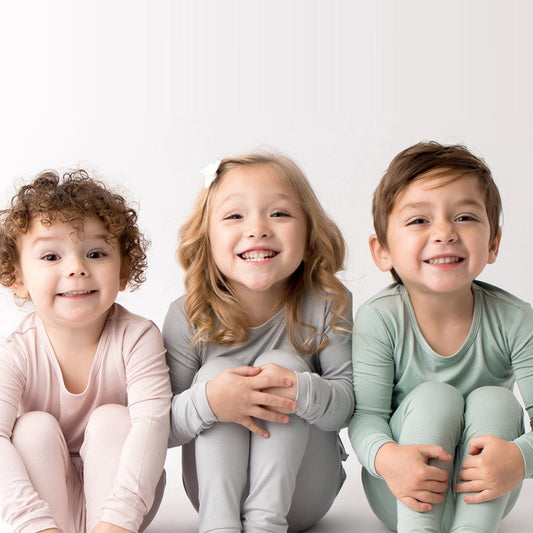 Boys And Girls Bamboo Fiber Bottoming Pajamas Pants Set - Tiff's Treasures