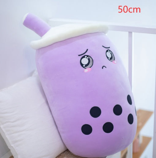 Cute Fruit Drink Plush Stuffed Soft Strawberry Milk Tea Plush Boba Tea Cup Toy Bubble Tea Pillow Cushion Kids Gift - Tiff's Treasures