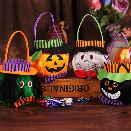 Halloween Candy Bags Cute Gift Bag Pumpkin Witch Candy Boxes - Tiff's Treasures