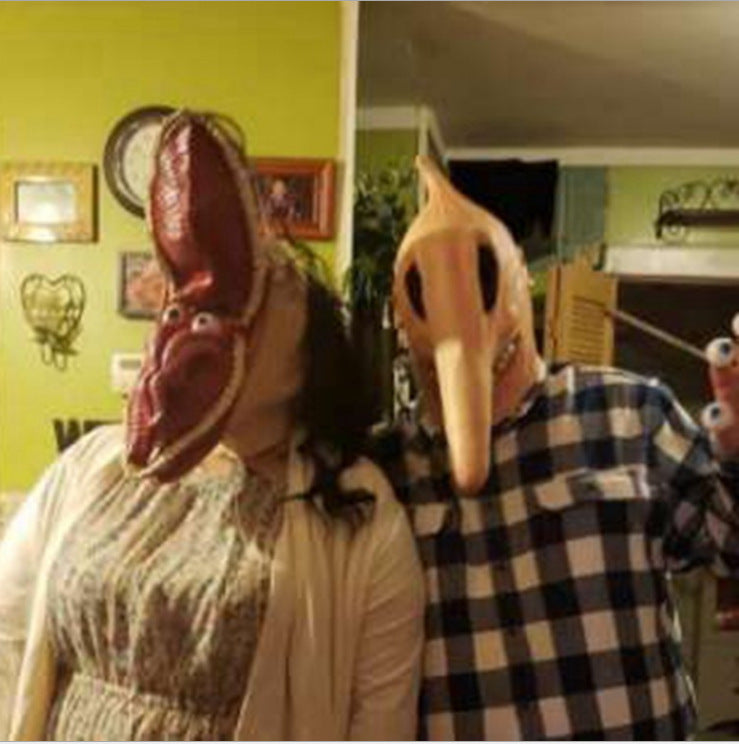 Halloween Devil Mask Trick Adam And Barbara - Tiff's Treasures