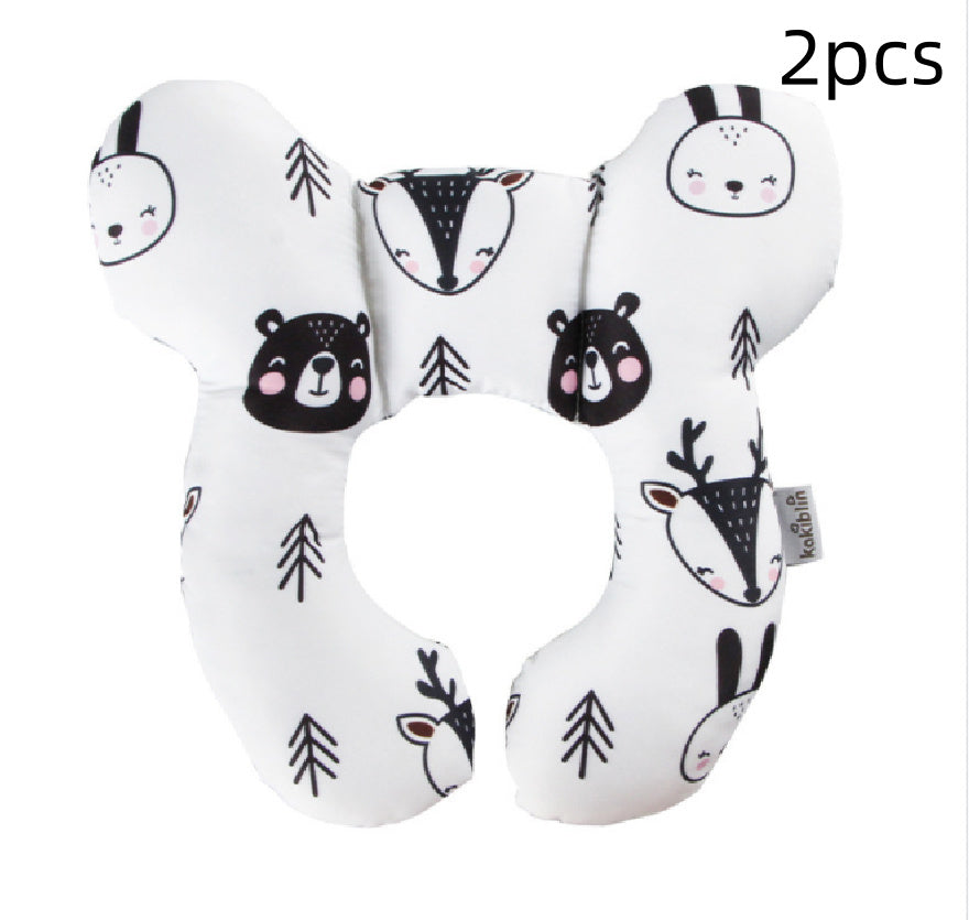 Infant Pillow  Baby Bed  U-Shaped Safety Seat  Neck Guard  Fixed Stereotyped Stroller Pillow - Tiff's Treasures