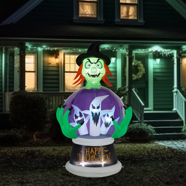 Witch Crystal Ball With LED Lights - Tiff's Treasures