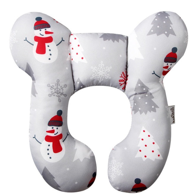 Infant Pillow  Baby Bed  U-Shaped Safety Seat  Neck Guard  Fixed Stereotyped Stroller Pillow - Tiff's Treasures