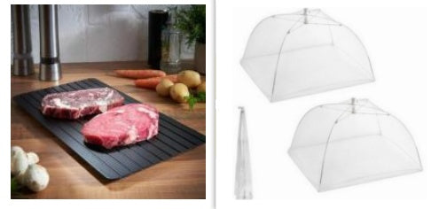 Fast Defrosting Tray Thaw  Kitchen Quick Aluminum Thaw Plate - Tiff's Treasures