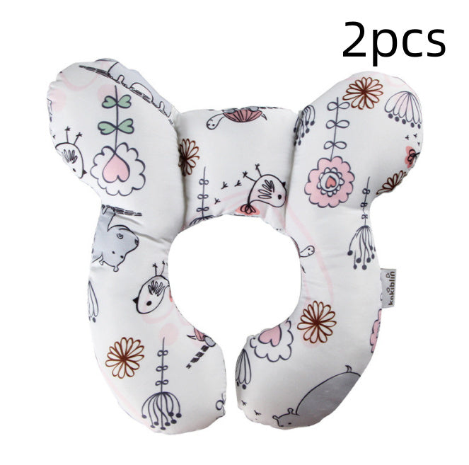Infant Pillow  Baby Bed  U-Shaped Safety Seat  Neck Guard  Fixed Stereotyped Stroller Pillow - Tiff's Treasures