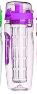 32Oz Fruit Infusing Infuser Water Bottle Water Fruit Bottle BPA Free Plastic Sport Fruit Infuser Water Bottles With Infuser Juice Shaker Drink Bottle Of Water - Tiff's Treasures