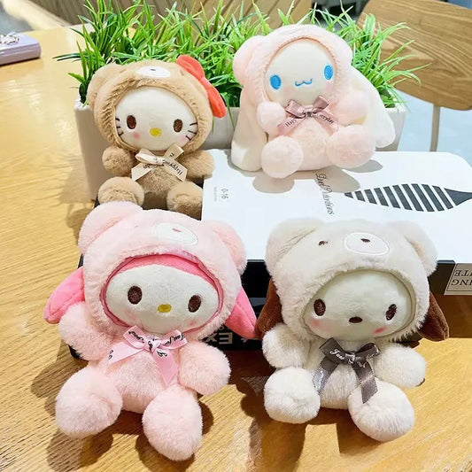 Kawaii Plush Keychain – Cute Mini Stuffed Animal Bag Charm for Kids & Adults - Tiff's Treasures