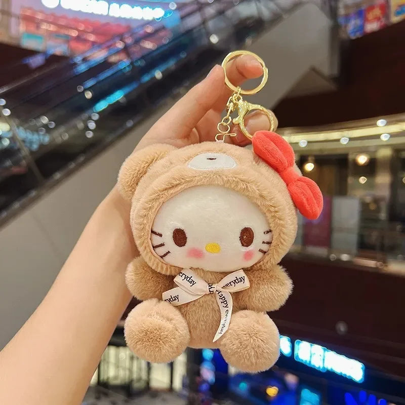 Kawaii Plush Keychain – Cute Mini Stuffed Animal Bag Charm for Kids & Adults - Tiff's Treasures