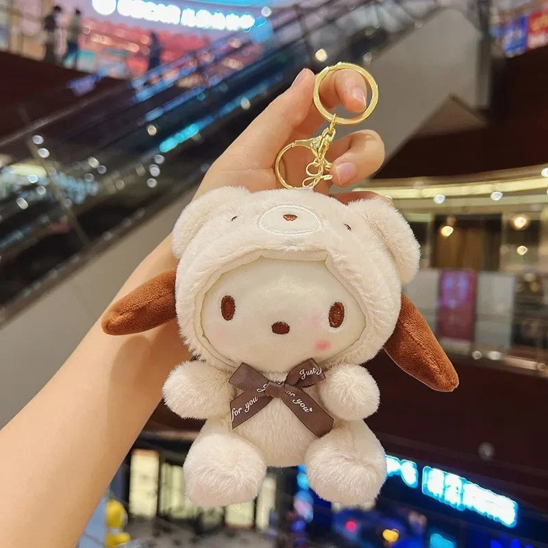 Kawaii Plush Keychain – Cute Mini Stuffed Animal Bag Charm for Kids & Adults - Tiff's Treasures