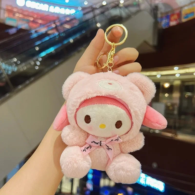 Kawaii Plush Keychain – Cute Mini Stuffed Animal Bag Charm for Kids & Adults - Tiff's Treasures