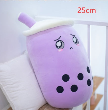 Cute Fruit Drink Plush Stuffed Soft Strawberry Milk Tea Plush Boba Tea Cup Toy Bubble Tea Pillow Cushion Kids Gift - Tiff's Treasures