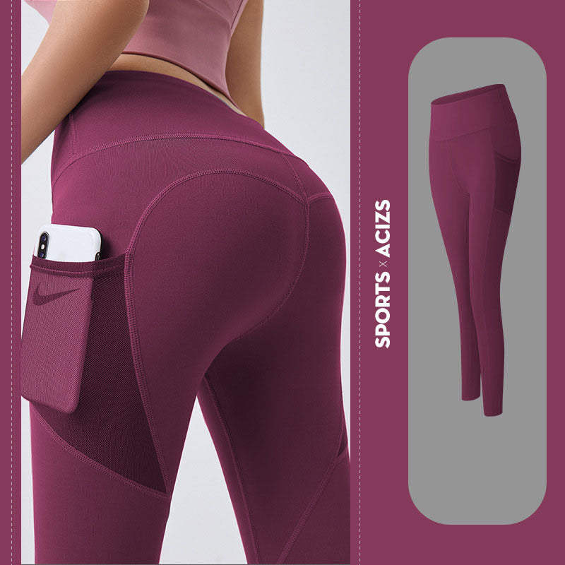 Yoga Pants Women With Pocket Leggings Sport Girl Gym Leggings Women Tummy Control Jogging Tights Female Fitness Pants - Tiff's Treasures
