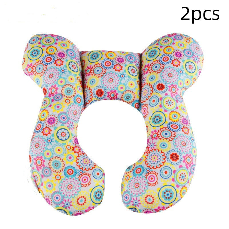 Infant Pillow  Baby Bed  U-Shaped Safety Seat  Neck Guard  Fixed Stereotyped Stroller Pillow - Tiff's Treasures