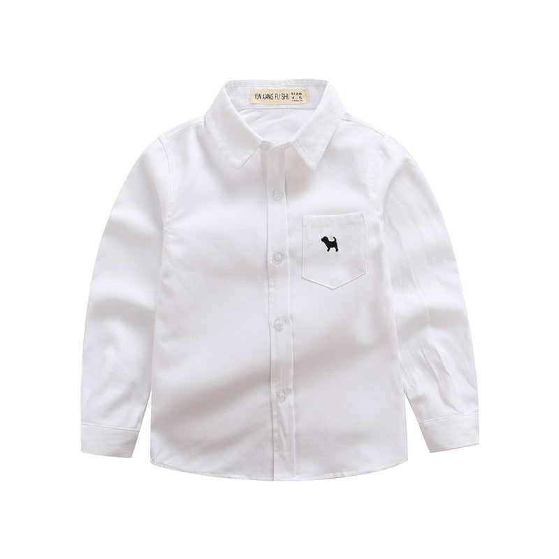 Children's Shirts Boys' Long-sleeved Shirts - Tiff's Treasures