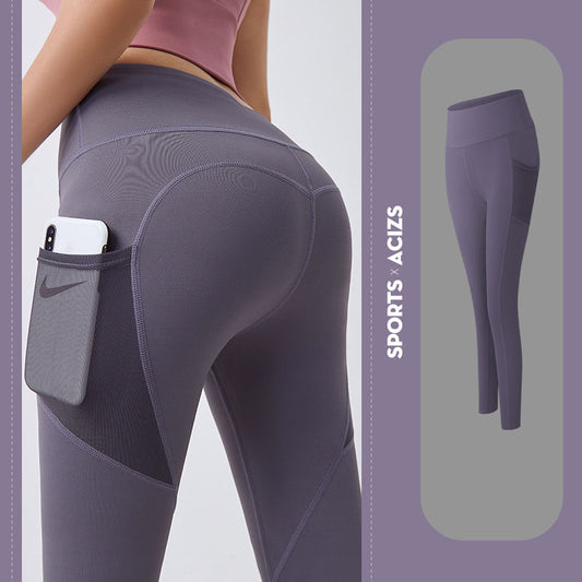 Yoga Pants Women With Pocket Leggings Sport Girl Gym Leggings Women Tummy Control Jogging Tights Female Fitness Pants - Tiff's Treasures