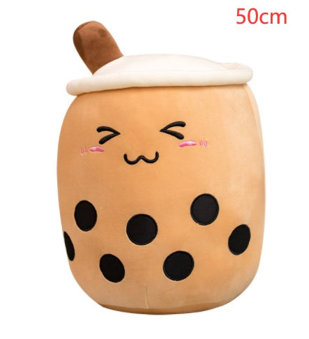 Cute Fruit Drink Plush Stuffed Soft Strawberry Milk Tea Plush Boba Tea Cup Toy Bubble Tea Pillow Cushion Kids Gift - Tiff's Treasures