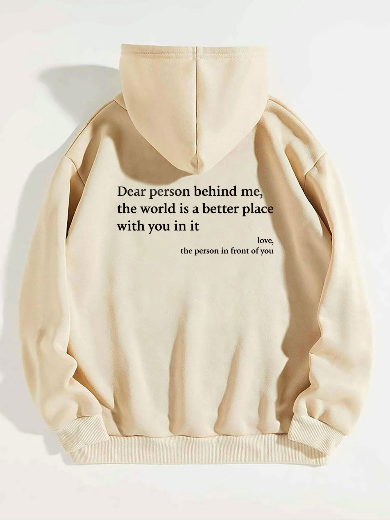 Unisex Plush Hoodie – Dear Person Behind Me - Tiff's Treasures