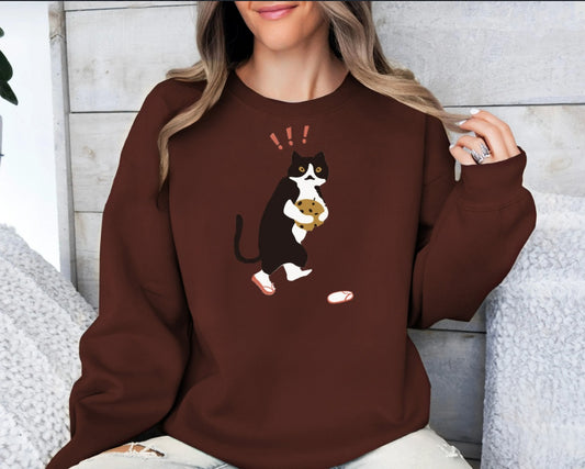 Women's Fashionable Solid Color Printed Long Sleeved Sweatshirt - Tiff's Treasures