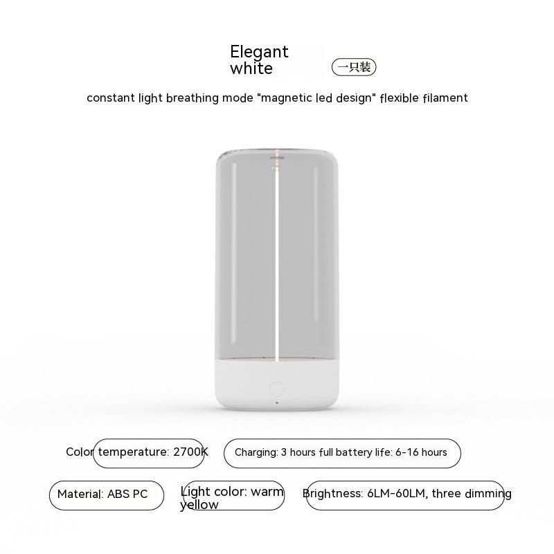 New LED Camping Light Type-c Rechargeable Portable Night Light With High Transparency And Anti Drop Creative Atmosphere Light - Tiff's Treasures