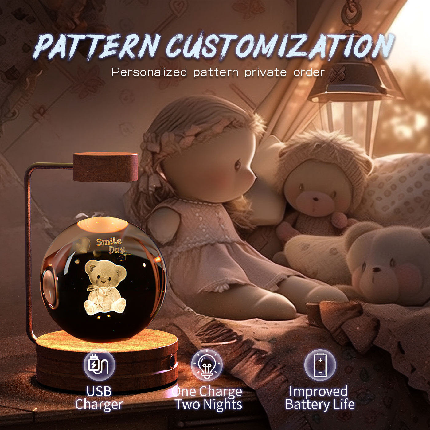 Crystal LED Night Light - Tiff's Treasures
