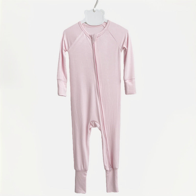 Solid Color Baby's Romper Bamboo Fiber Romper - Tiff's Treasures