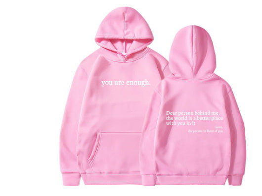 Unisex Plush Hoodie – Dear Person Behind Me - Tiff's Treasures