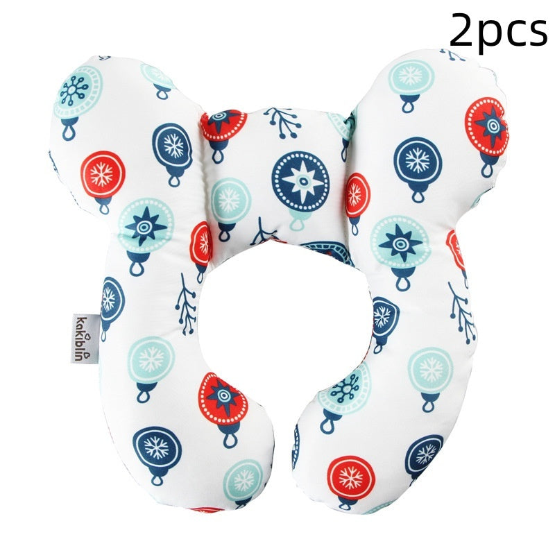 Infant Pillow  Baby Bed  U-Shaped Safety Seat  Neck Guard  Fixed Stereotyped Stroller Pillow - Tiff's Treasures