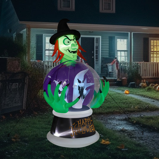Witch Crystal Ball With LED Lights - Tiff's Treasures