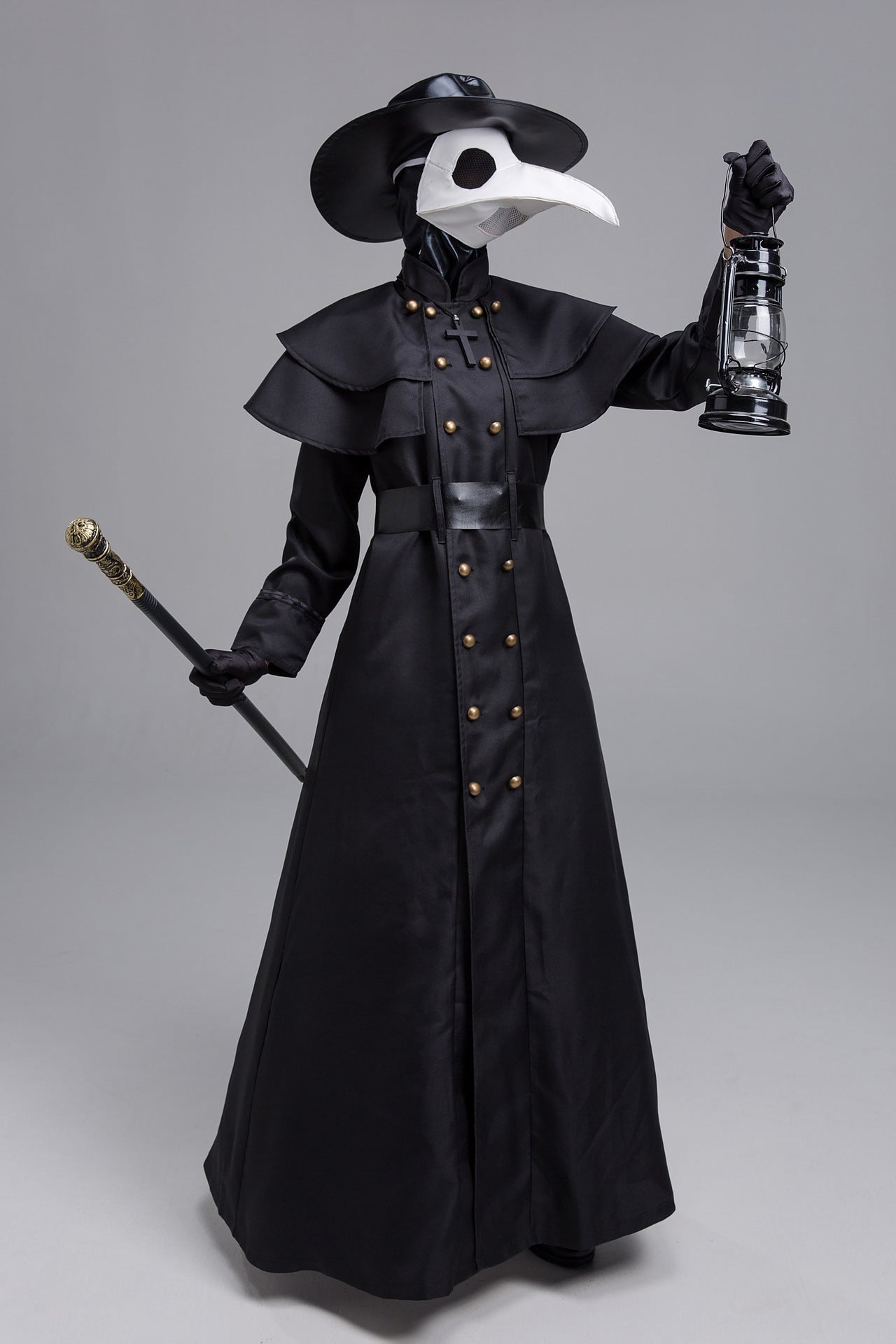 Halloween Medieval Steam Punk Plague Doctor Costume Beak Crow Long Mouth Mask - Tiff's Treasures