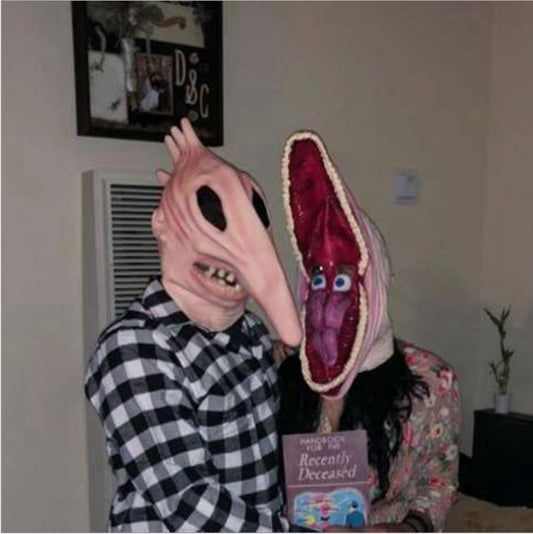 Halloween Devil Mask Trick Adam And Barbara - Tiff's Treasures