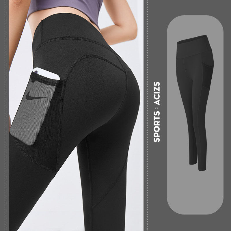 Yoga Pants Women With Pocket Leggings Sport Girl Gym Leggings Women Tummy Control Jogging Tights Female Fitness Pants - Tiff's Treasures