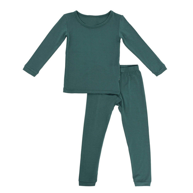 Boys And Girls Bamboo Fiber Bottoming Pajamas Pants Set - Tiff's Treasures