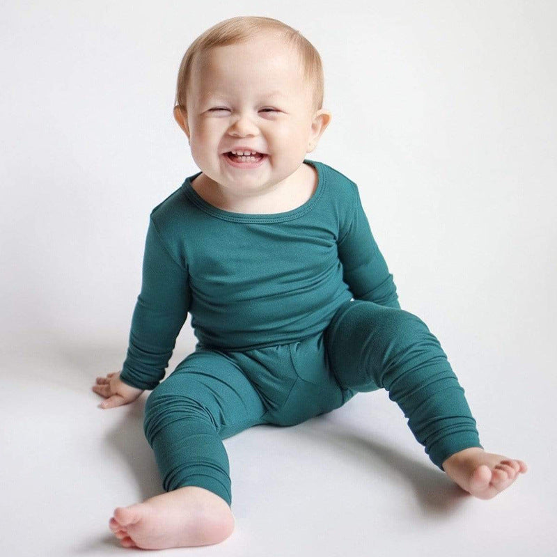 Boys And Girls Bamboo Fiber Bottoming Pajamas Pants Set - Tiff's Treasures
