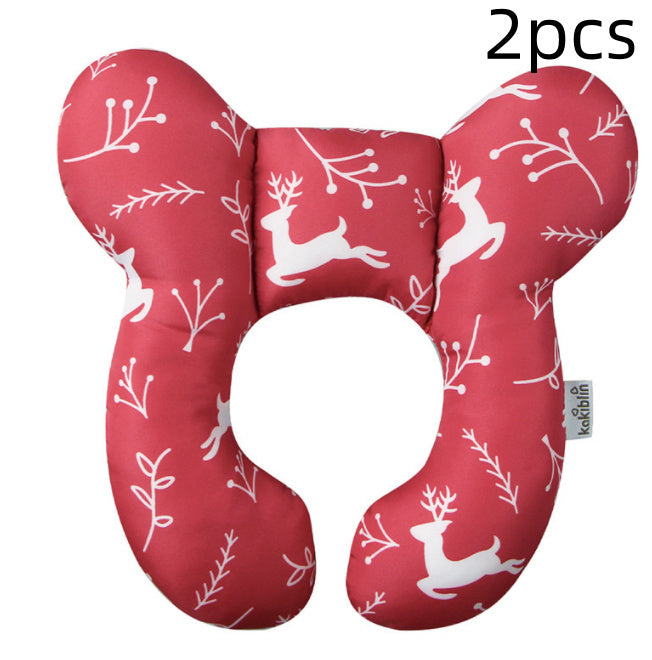 Infant Pillow  Baby Bed  U-Shaped Safety Seat  Neck Guard  Fixed Stereotyped Stroller Pillow - Tiff's Treasures