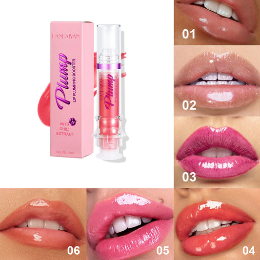 New Tube Lip Rich Lip Color Slightly Spicy Lip Honey Lip Glass Mirror Face Lip Mirror Liquid Lipstick - Tiff's Treasures