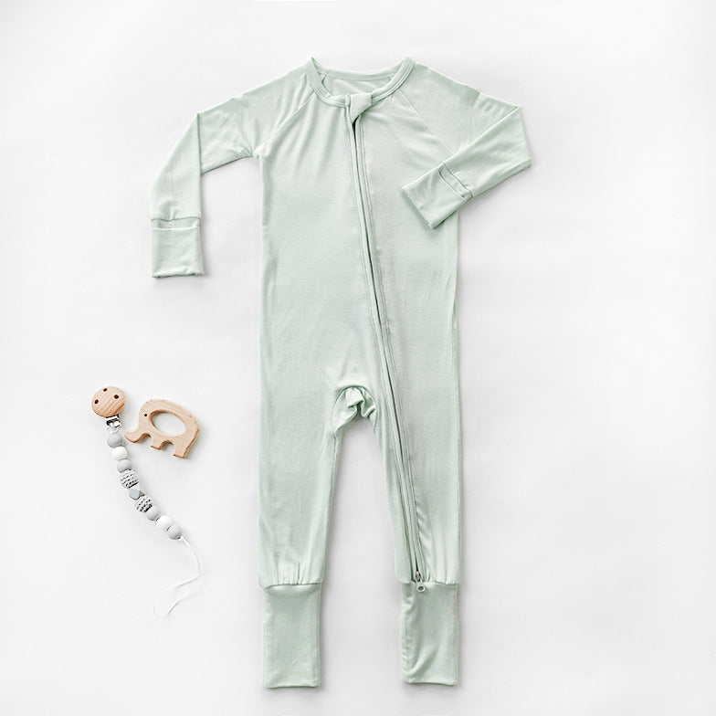 Solid Color Baby's Romper Bamboo Fiber Romper - Tiff's Treasures