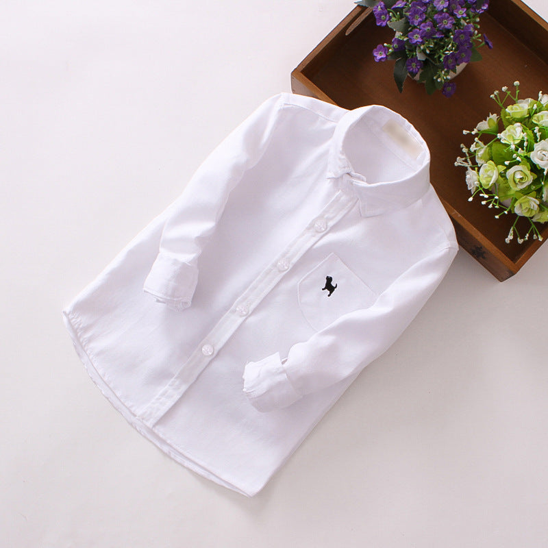 Children's Shirts Boys' Long-sleeved Shirts - Tiff's Treasures