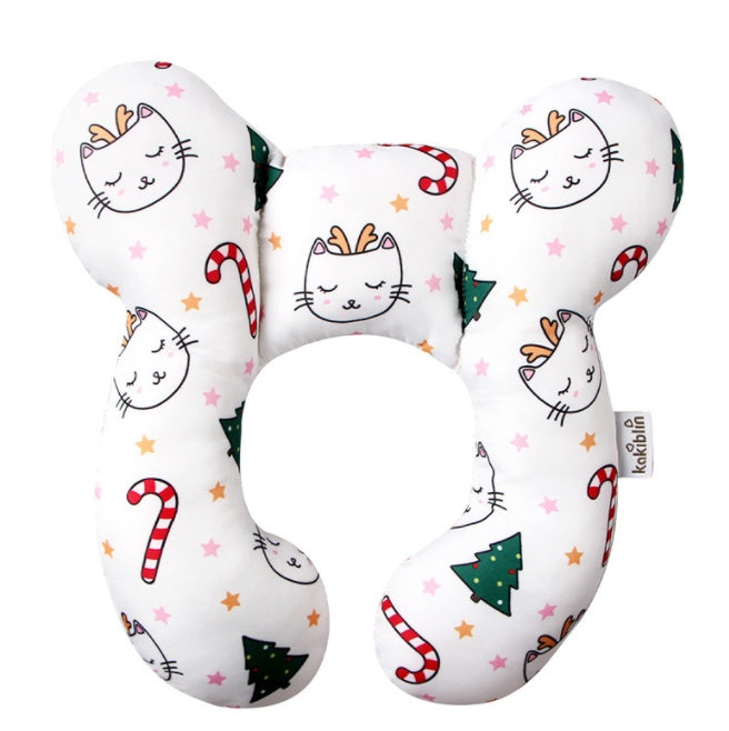 Infant Pillow  Baby Bed  U-Shaped Safety Seat  Neck Guard  Fixed Stereotyped Stroller Pillow - Tiff's Treasures